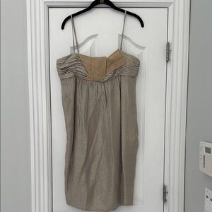 BCBGirls Vintage gold dress NWT